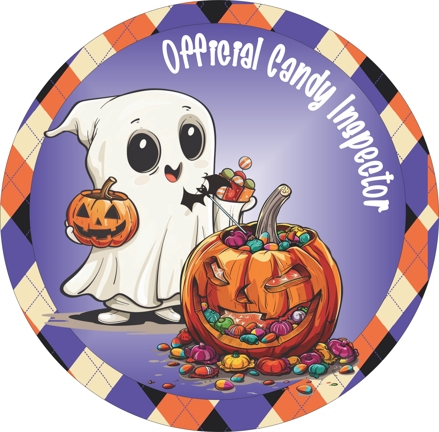 Official Candy Inspector sign Round