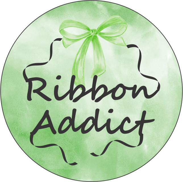 Ribbon Addict Keychain – Double Sided | 1.9" x 1.9" | Multiple Colors