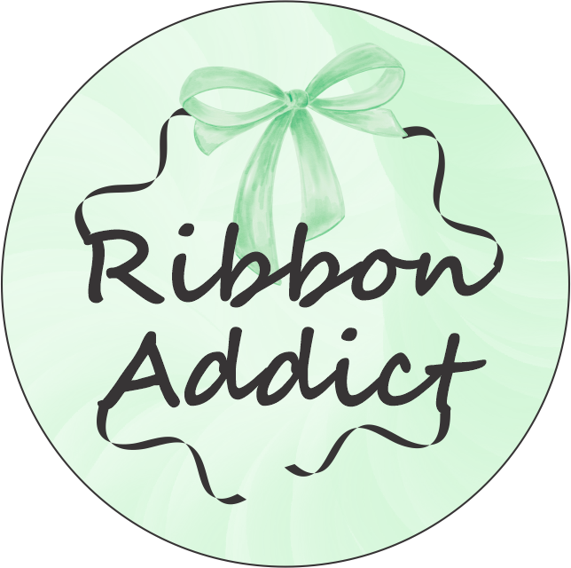 Ribbon Addict Keychain – Double Sided | 1.9" x 1.9" | Multiple Colors