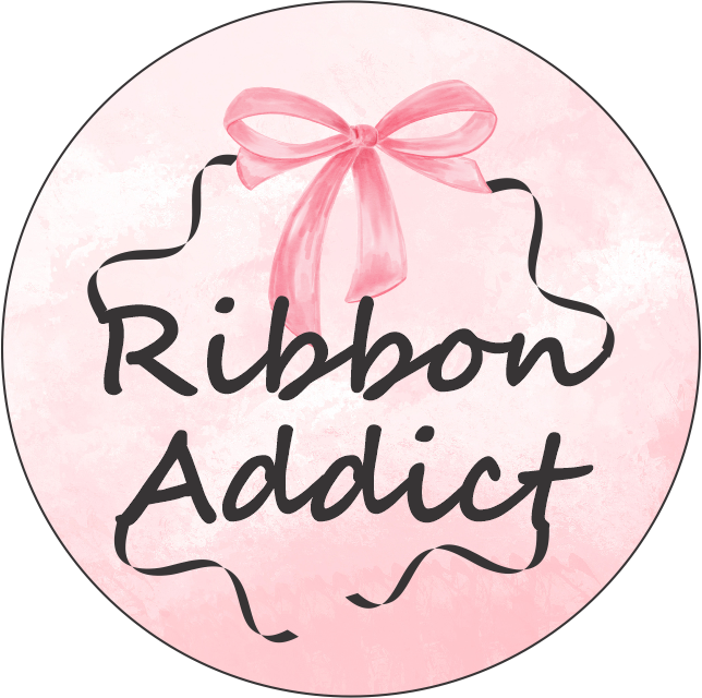 Ribbon Addict Keychain – Double Sided | 1.9" x 1.9" | Multiple Colors