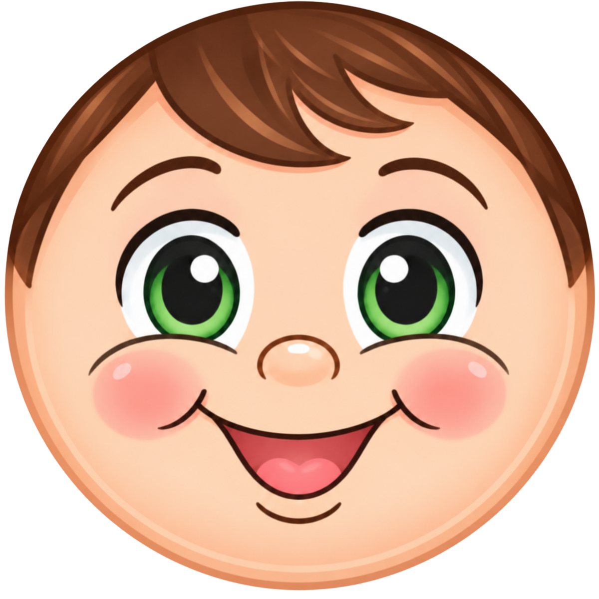 Elf Face round sign