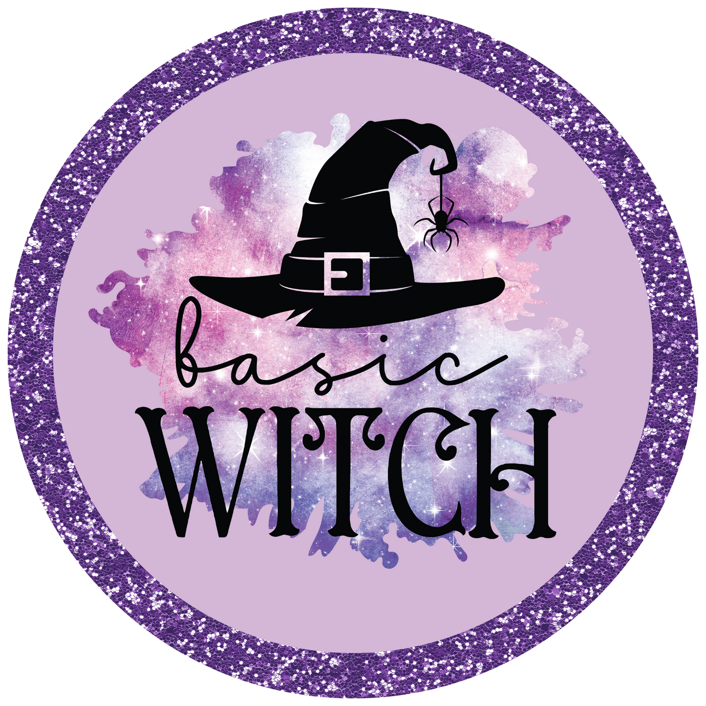 Sparkly Basic Witch Round