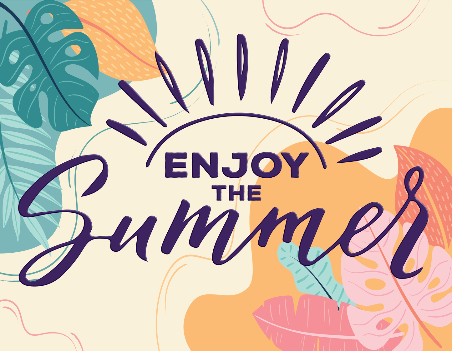 Enjoy the Summer 9x7