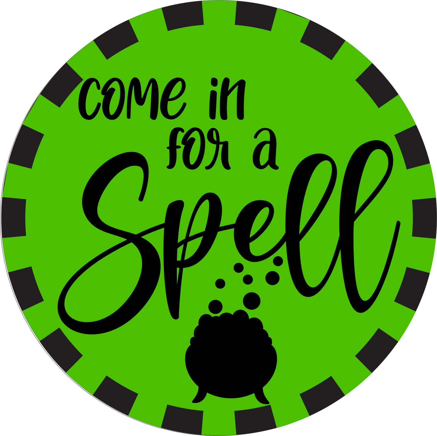 Come in for a Spell Halloween sign