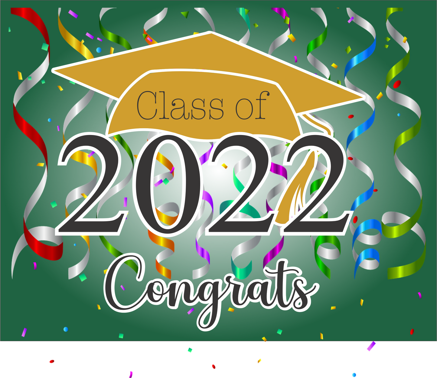 Graduation Class 2022 Green & Gold