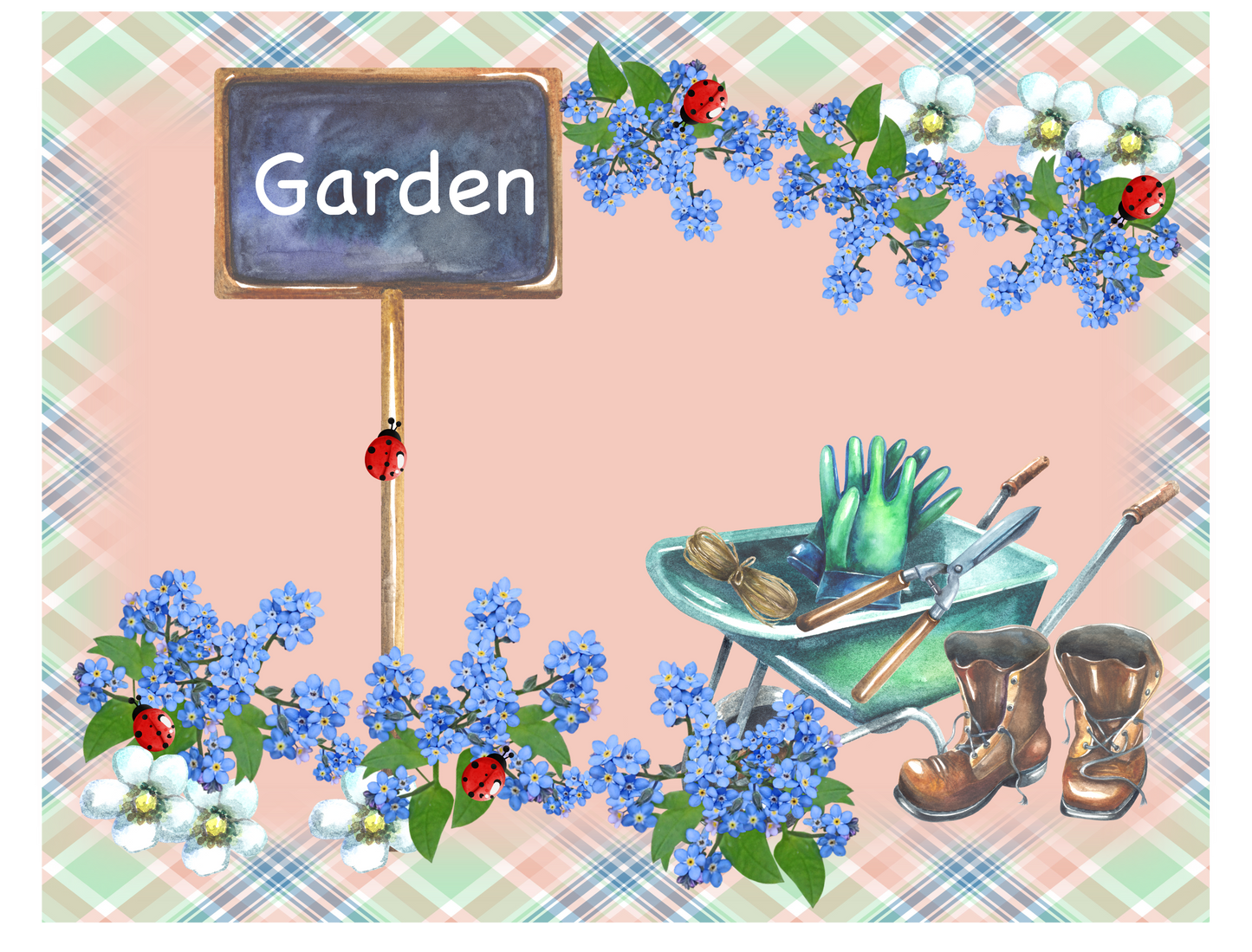 Garden Sign 9x7