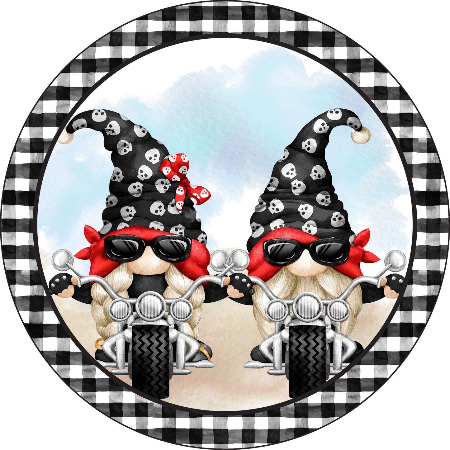 Gnome Bikers All About The Ride Round