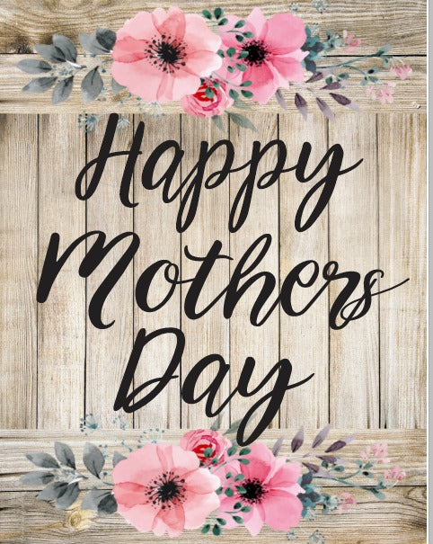 Happy Mothers Day Barn Wood