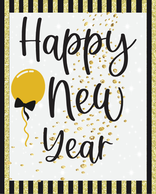 Happy New Year sign