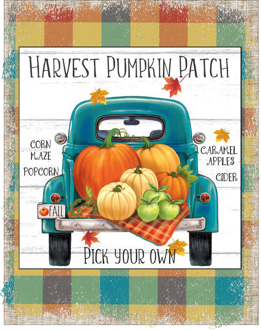 7 x 9 Harvest Pumpkin patch sign