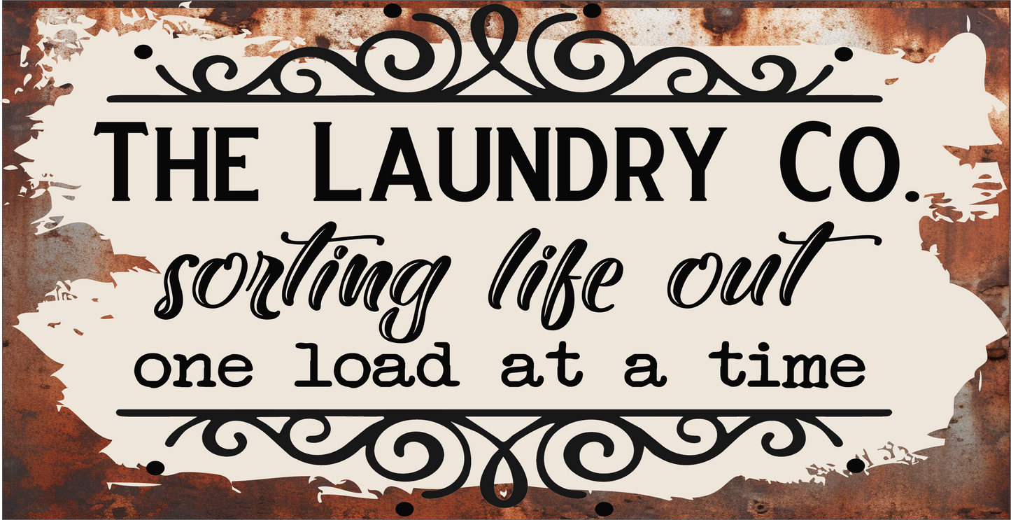 The Laundry Co sign 6x12