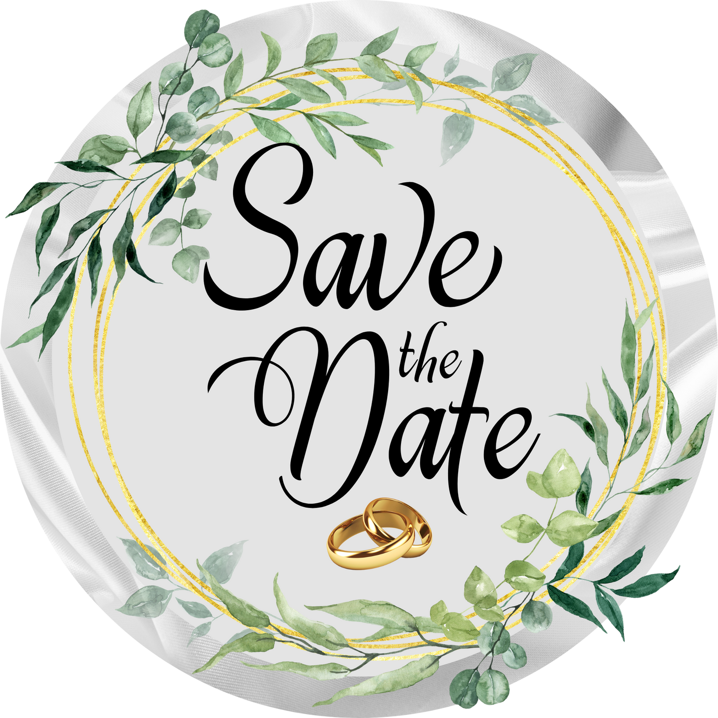 Save the Date Bold Round