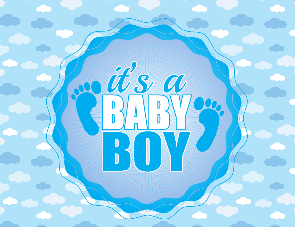 It's a boy sign