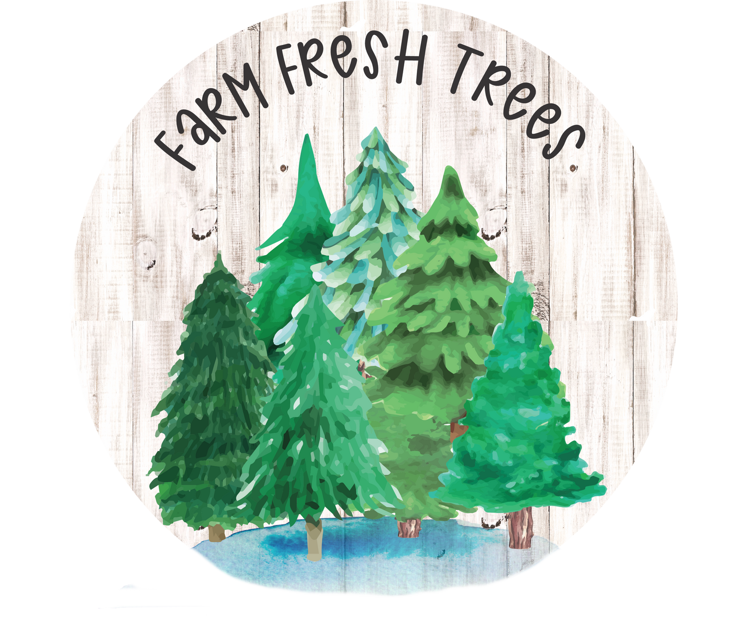 Farm Fresh Trees Round