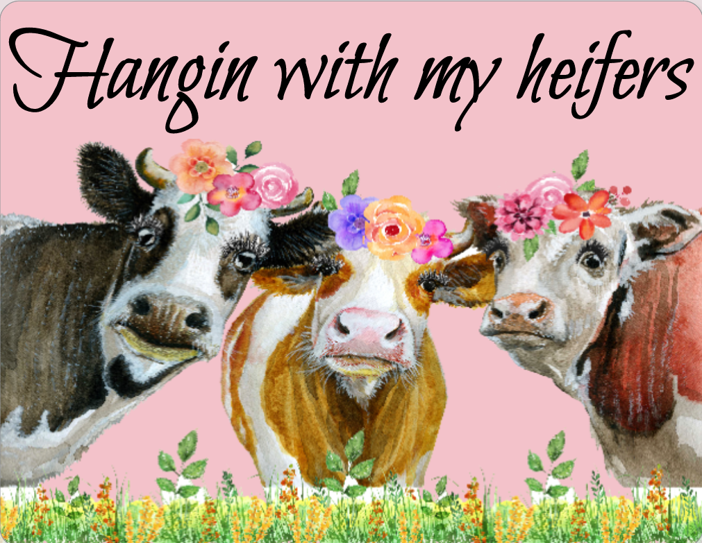 Hangin with my Heifers sign