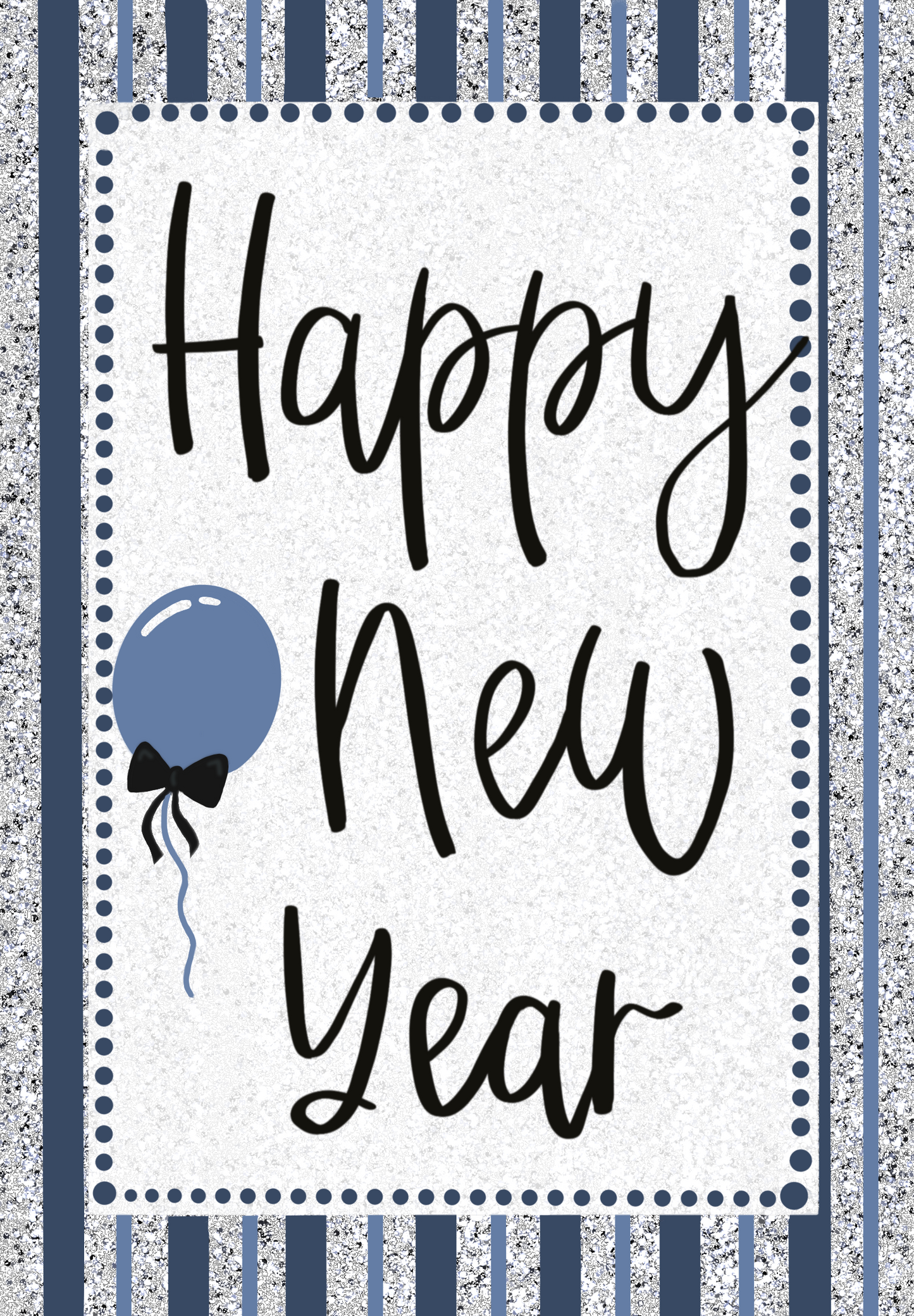 Happy New Years Blue