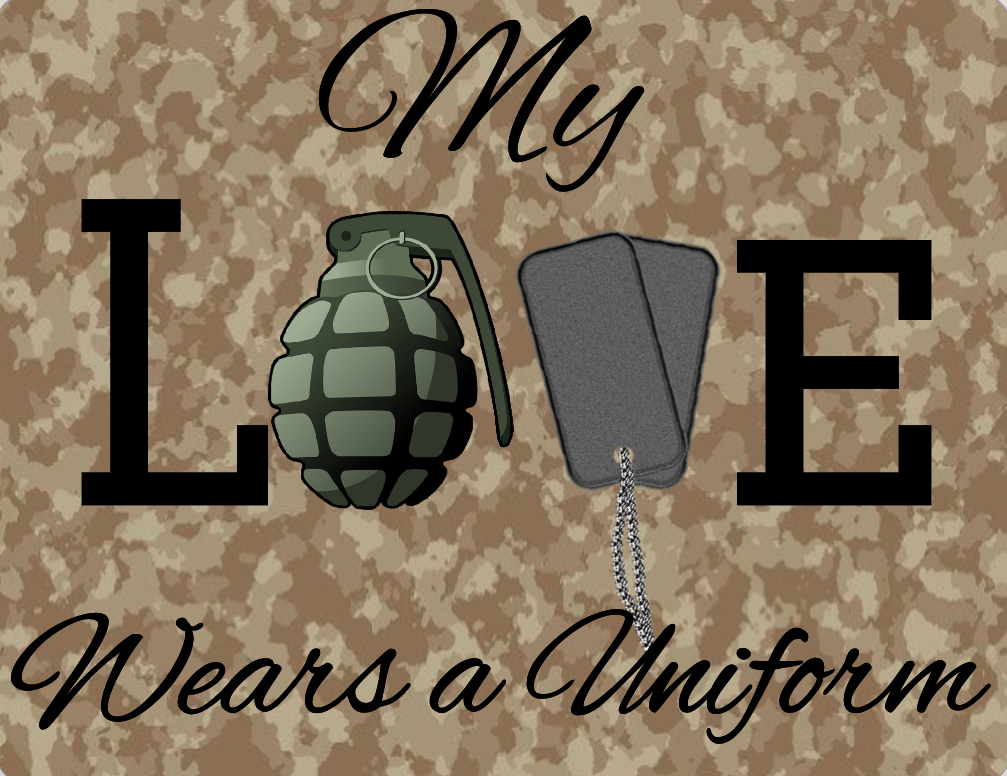 My Love wears a uniform sign
