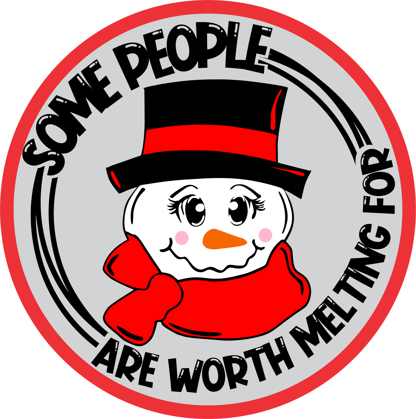 Some people are worth melting for wreath Sign Round