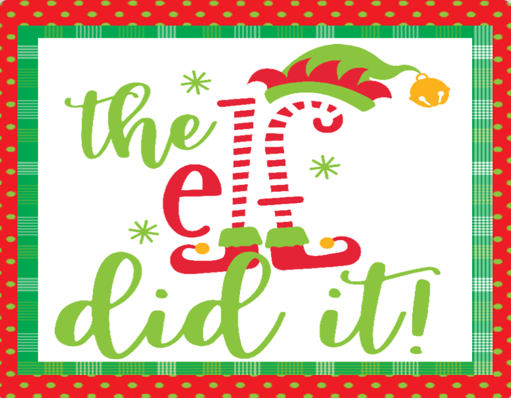 The elf did it sign