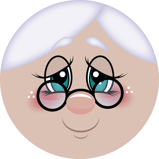 Mrs. Clause Face Round