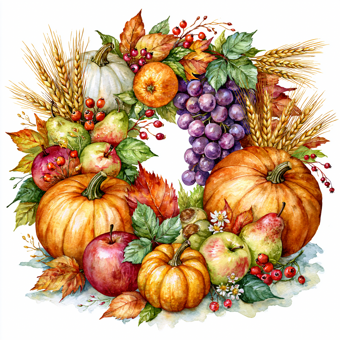 Pumpkins wreath Fall Sign and Ribbon Set