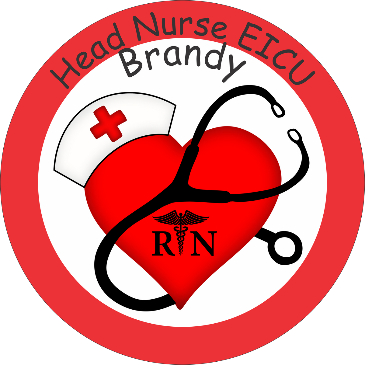 Personalized Nurse Sign Round – RCL Signs and More