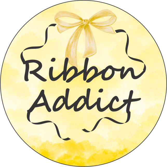 Ribbon Addict Keychain – Double Sided | 1.9" x 1.9" | Multiple Colors