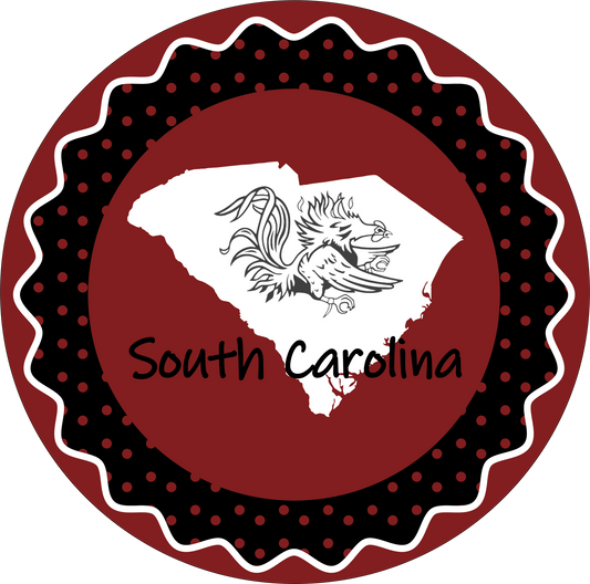 South Carolina burgundy and black football Sign