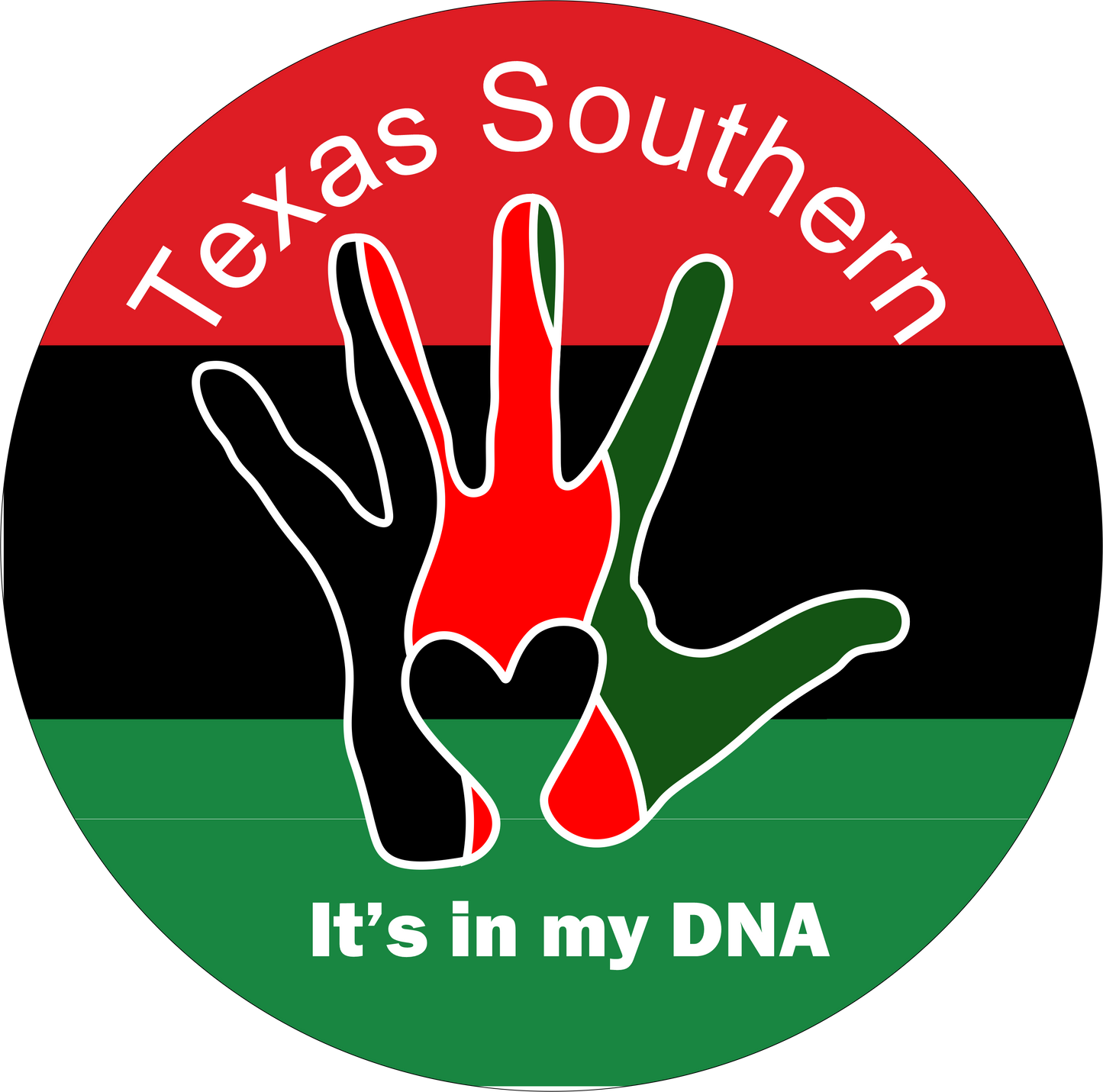 Texas Southern Round Sign