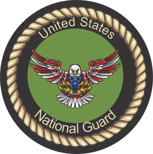 National Guard Round Sign