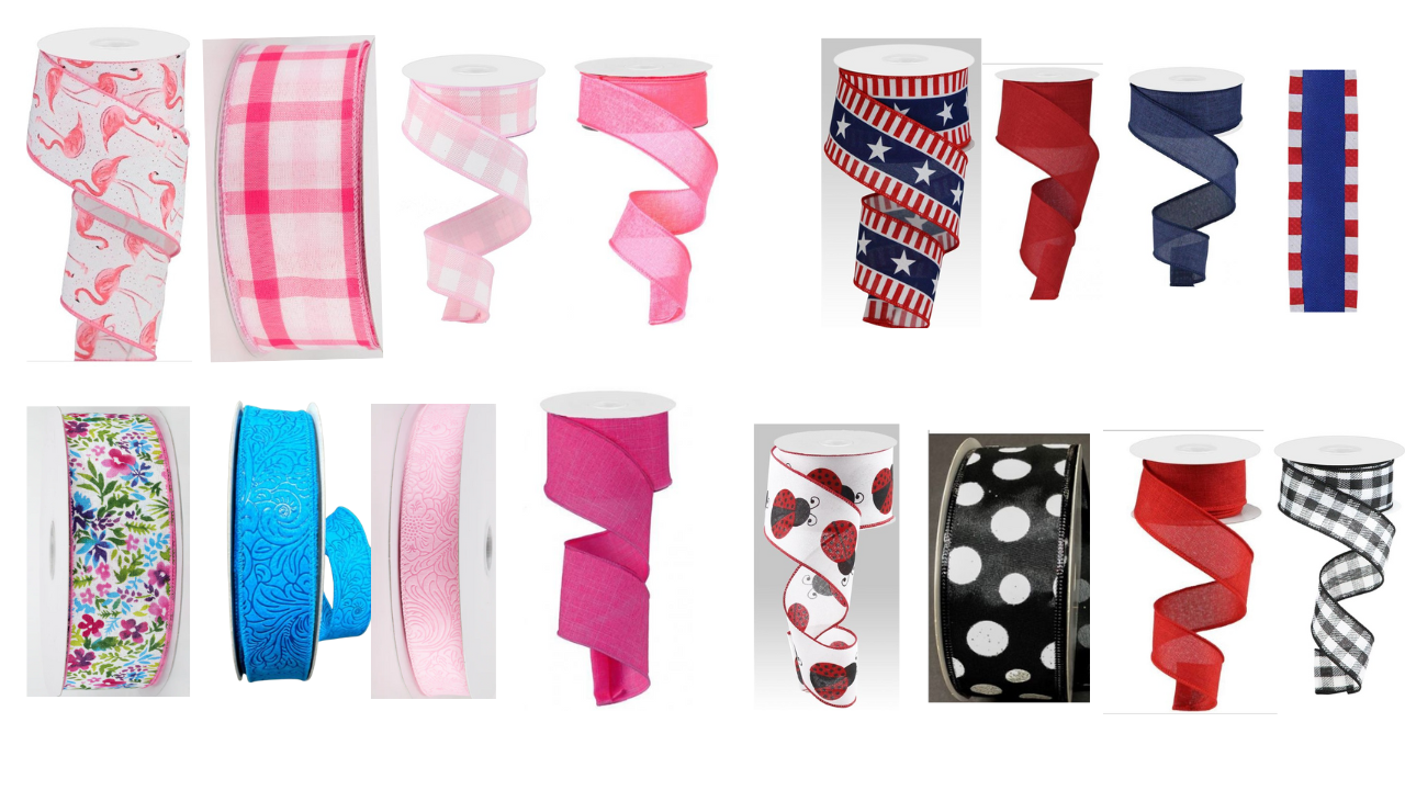 Coordinated Wired Ribbon Set by Season – RCL Signs and More