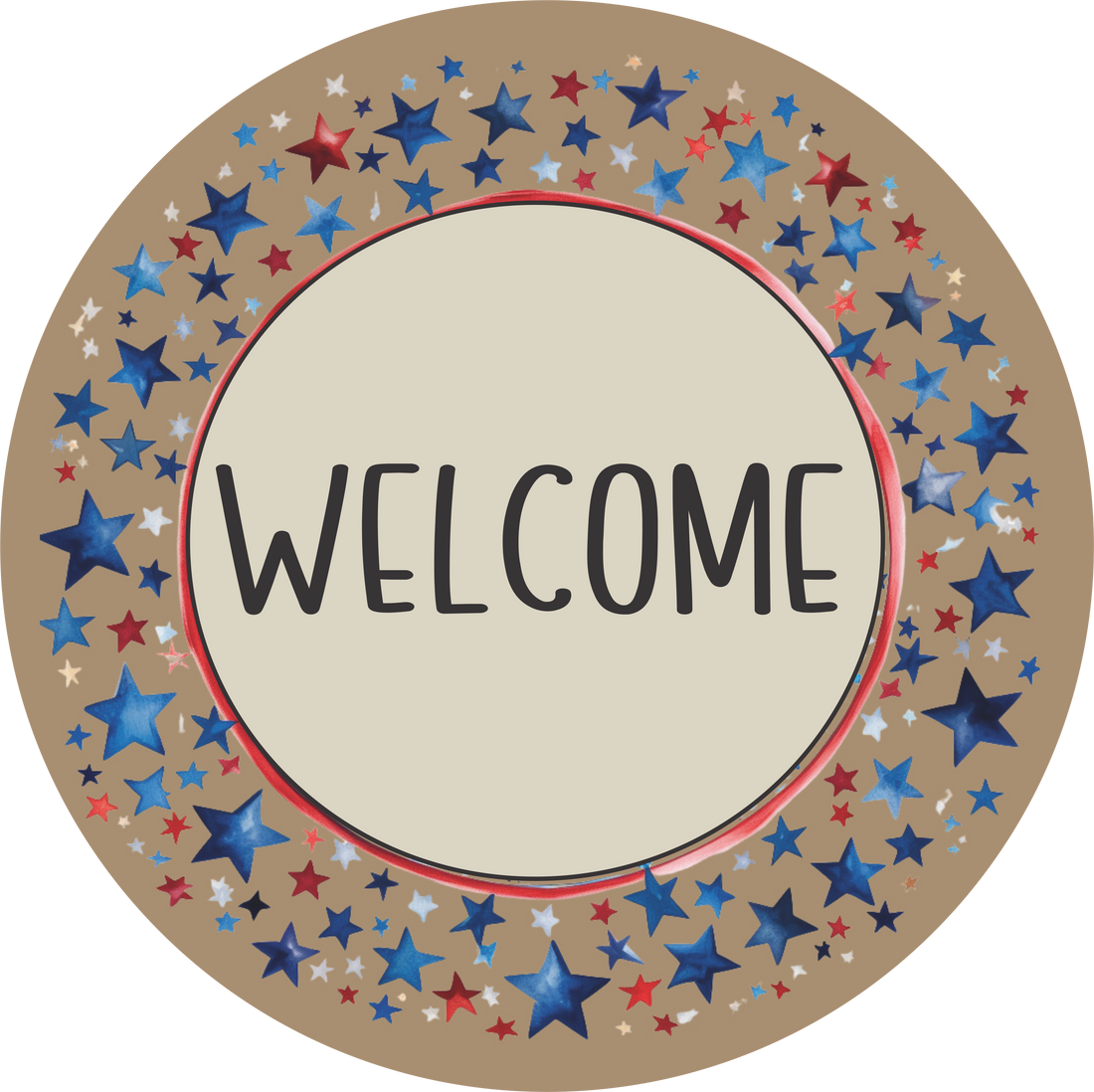 Red, White and Blue Stars Round RCL Signs and More