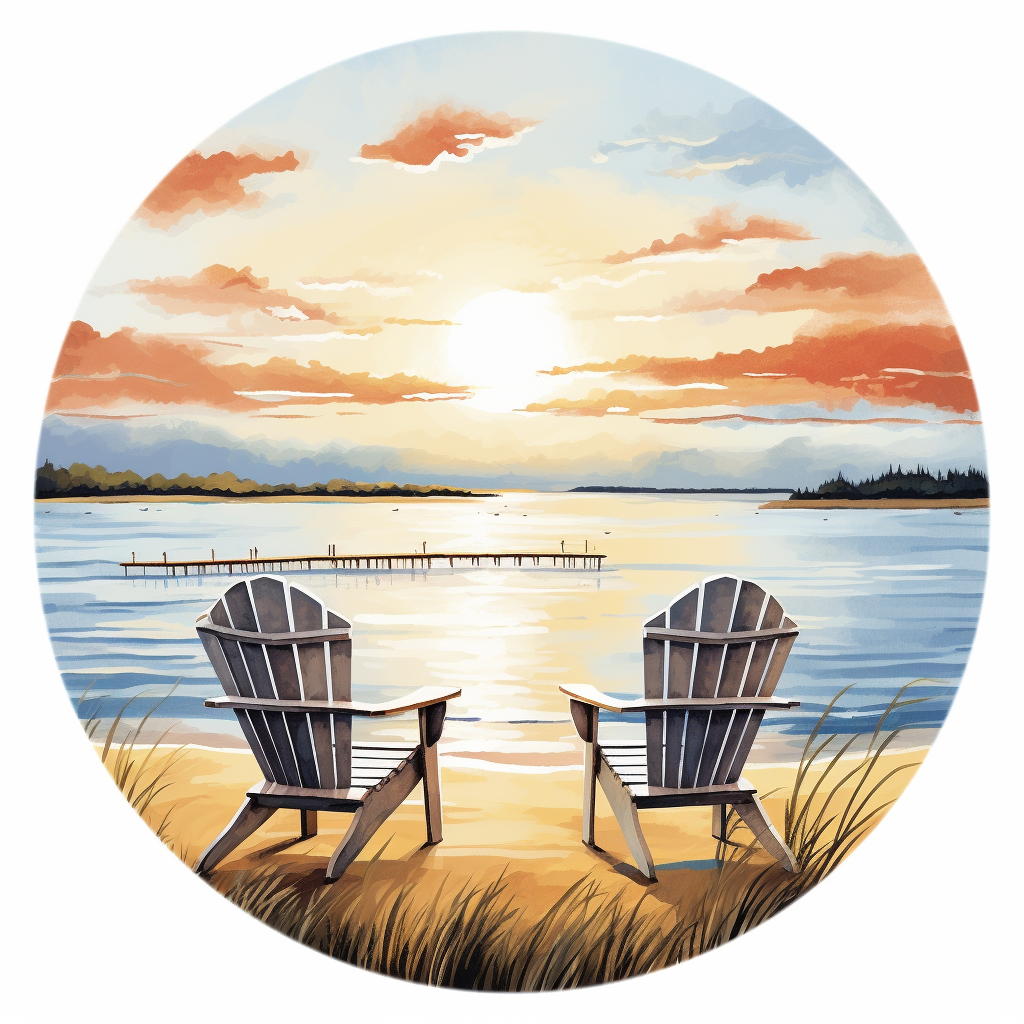 Sunset Vibes Round Sign – RCL Signs and More