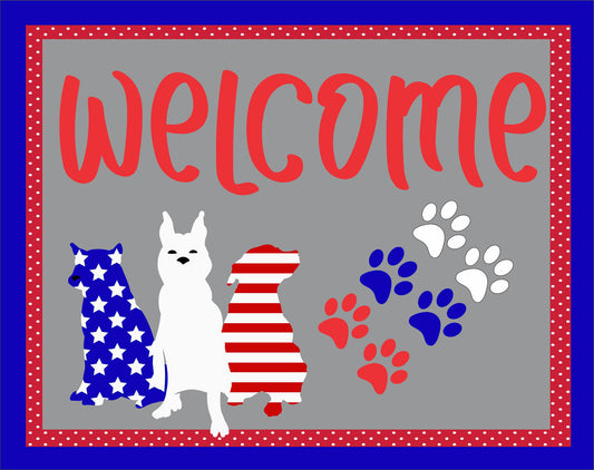 Welcome Patriotic Dogs