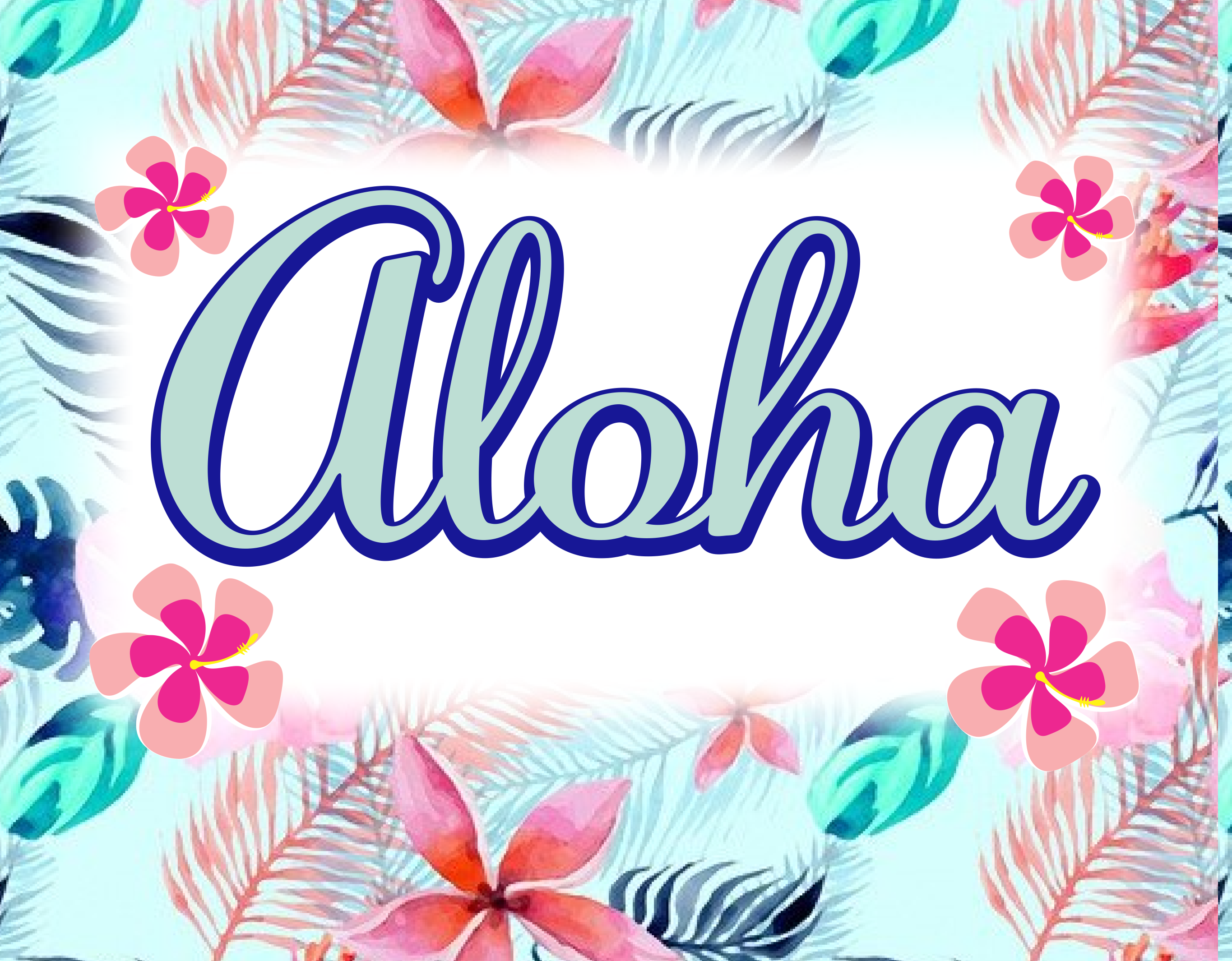 Aloha Collection Sign Aloha 9x7 – RCL Signs and More