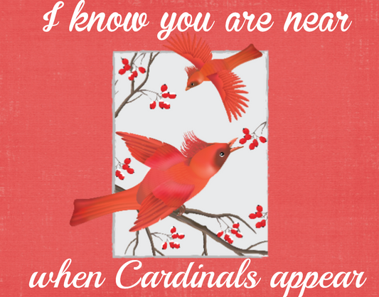 Cardinal sign when you are near cardinals appear