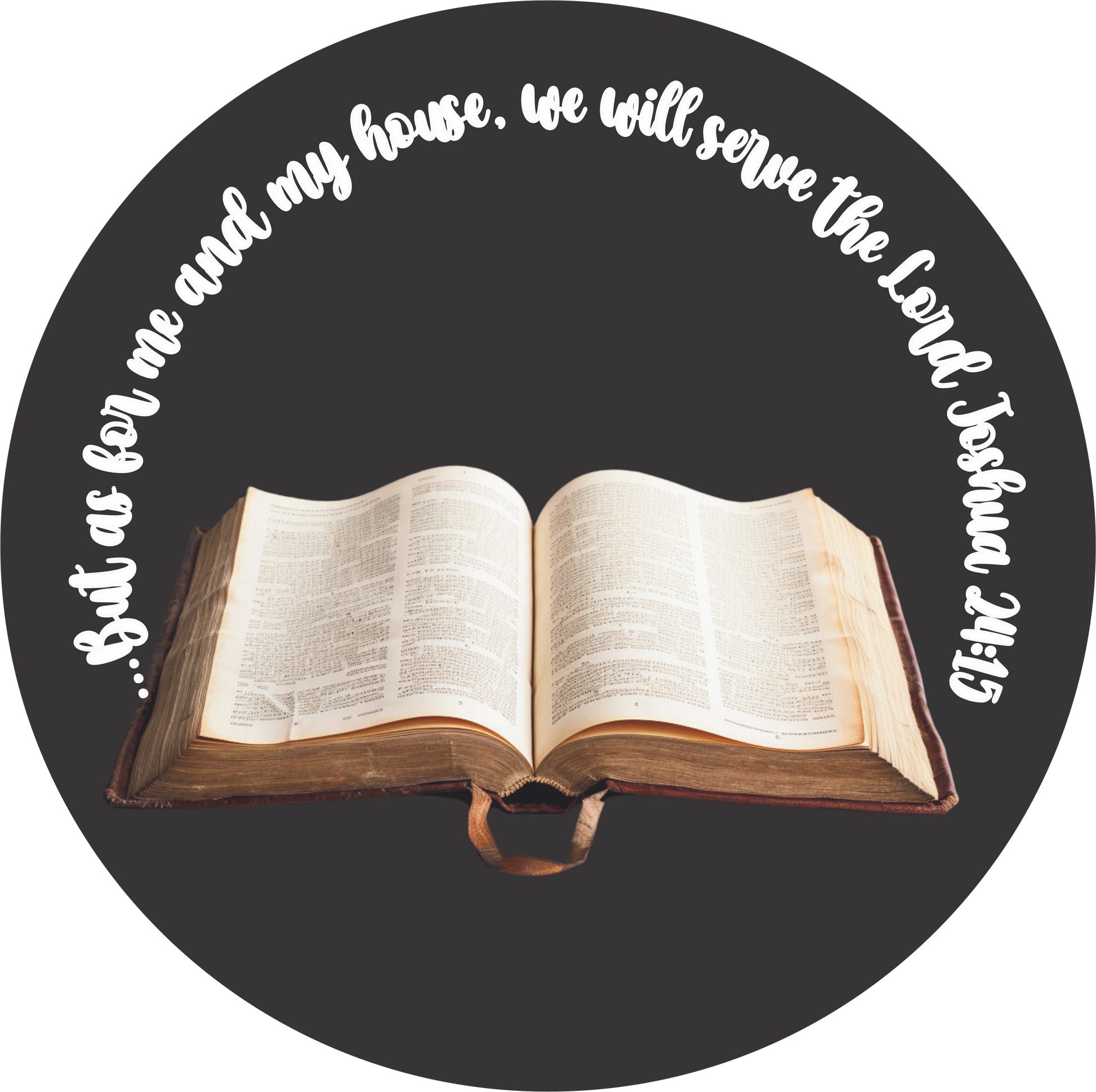 As for me and my house we will serve the lord Wreath Sign Round – RCL ...