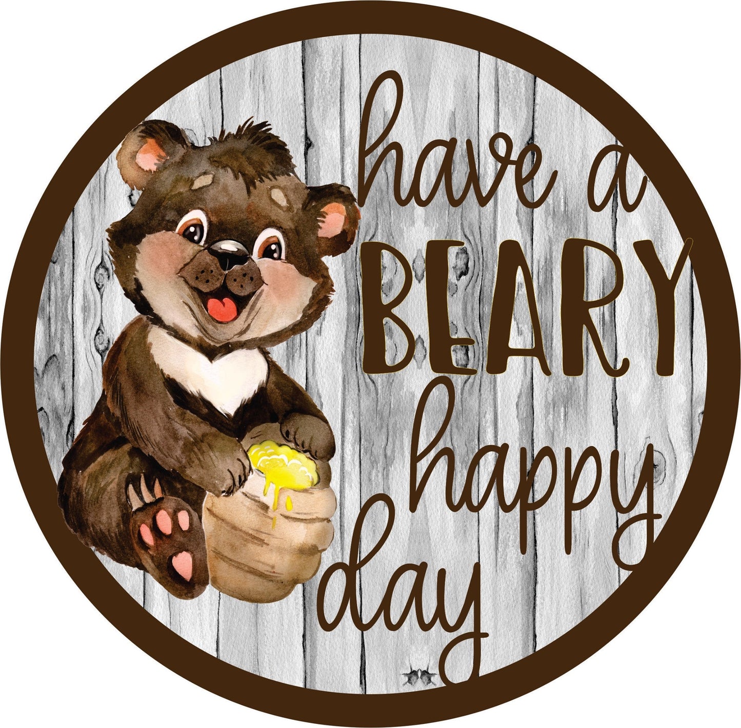 Round Beary Happy Day