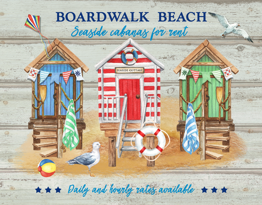 Boardwalk beach 7x9