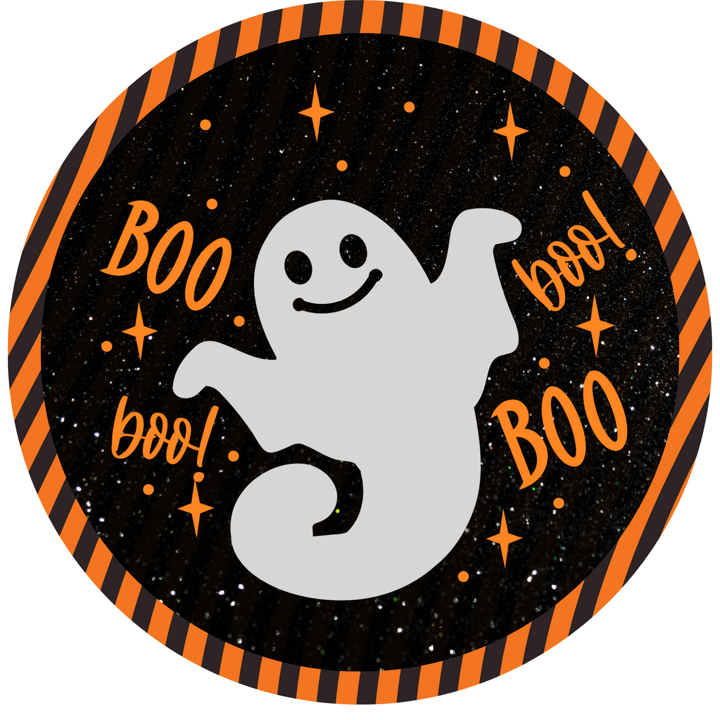 Boo Ghost Round Sign – RCL Signs and More