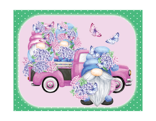 Butterfly Gnome Truck Sign