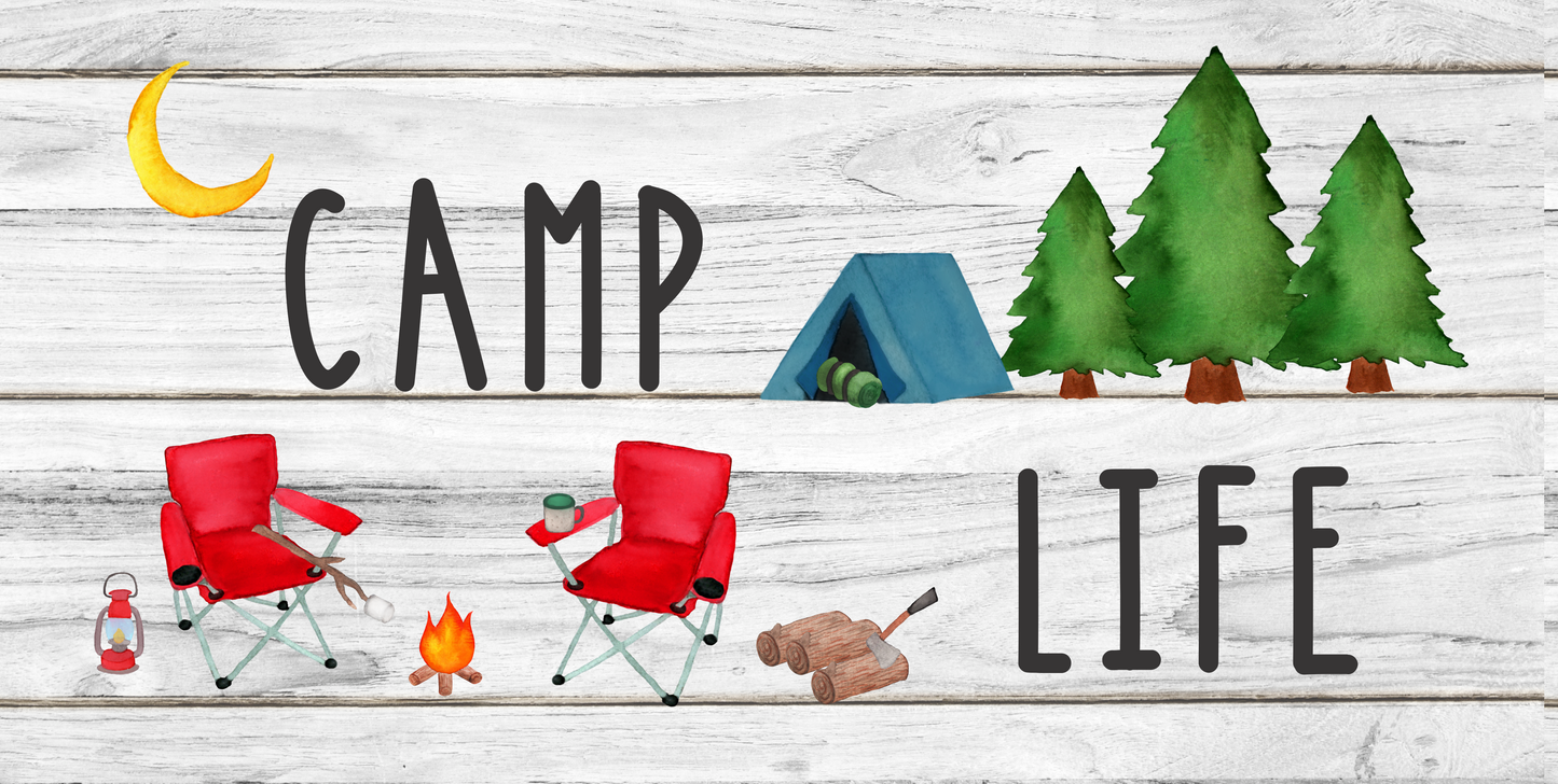Camp Life with Chairs 12x6