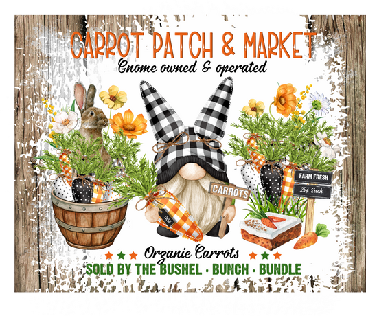 Carrot Patch and Market 7x9 Sign