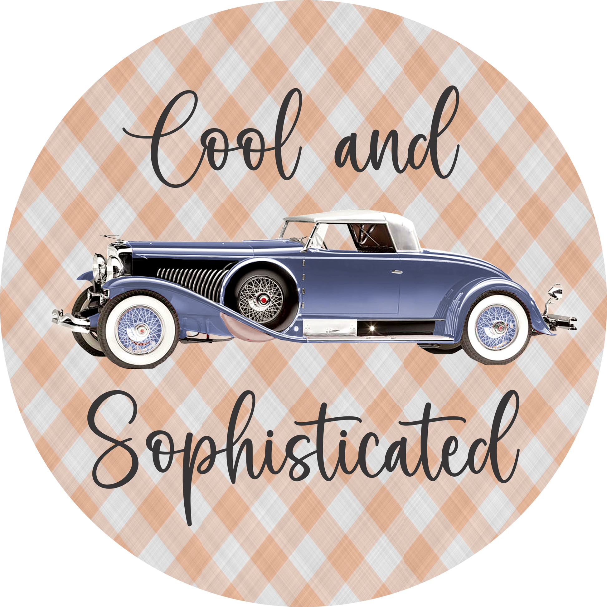 Cool Sophisticated Car Round – RCL Signs and More