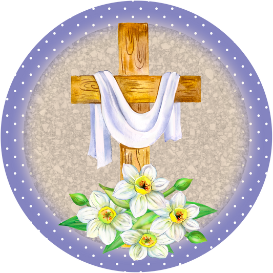 Cross & Flower Round