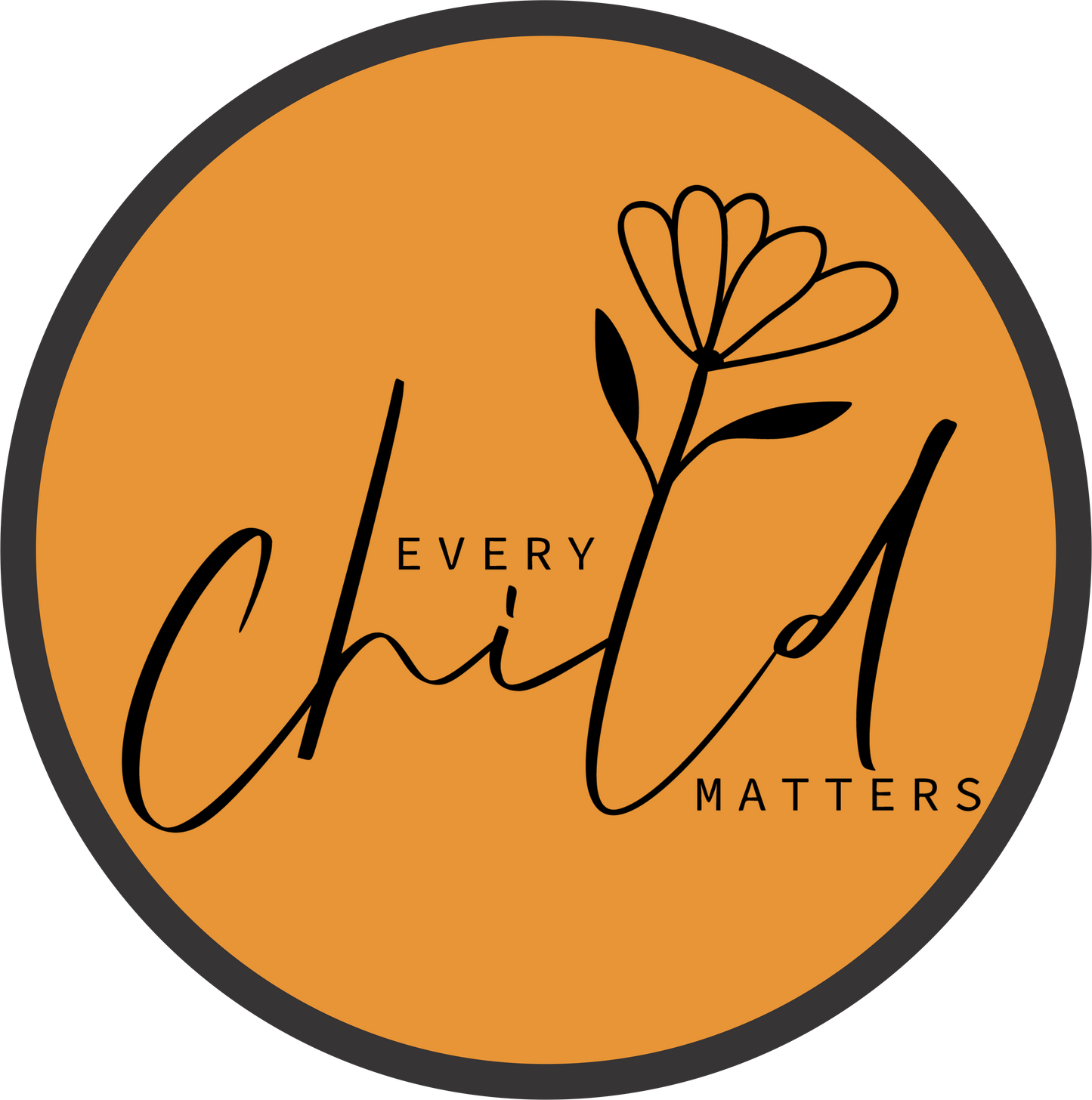 Every child matters with flower round