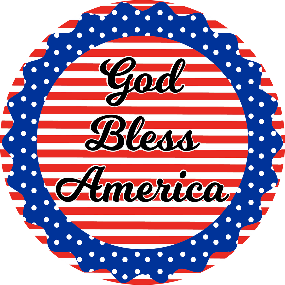 God Bless America Round – RCL Signs and More