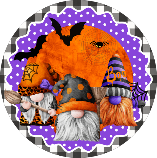 Halloween Witch round sign