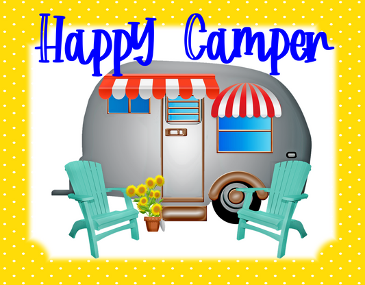 Happy Camper 9x7