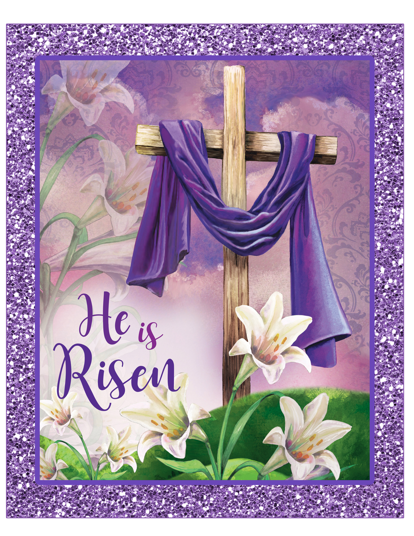 He Is Risen Wood Sign